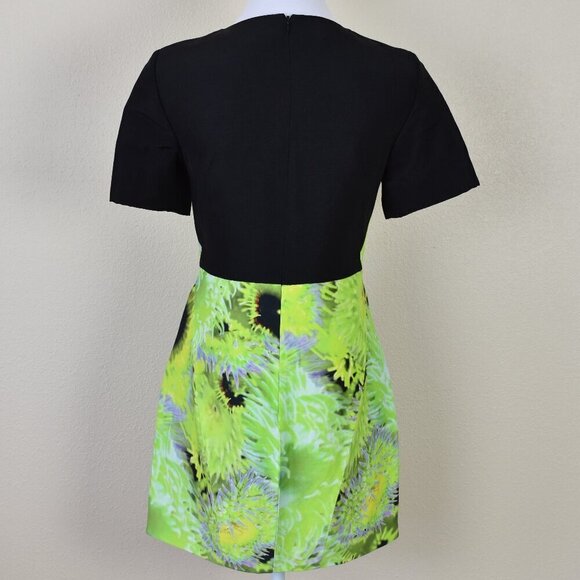 Tibi Athena Colorblock Abstract Floral Dress 4 - Picture 5 of 8